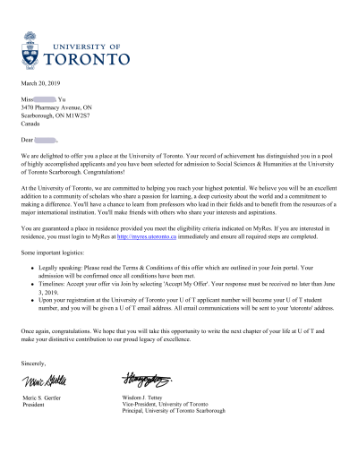Yu Yuechen UTSC Social Science